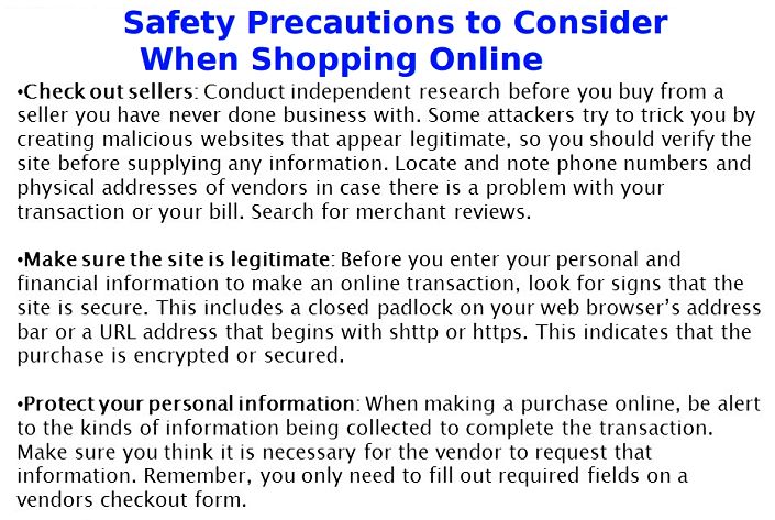 Important Safety Considerations When Shopping Online